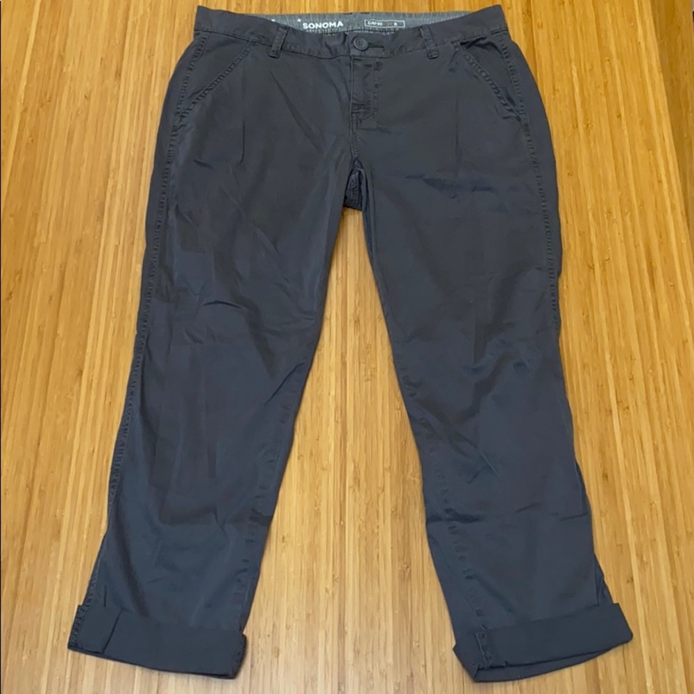 Sonoma gray capris